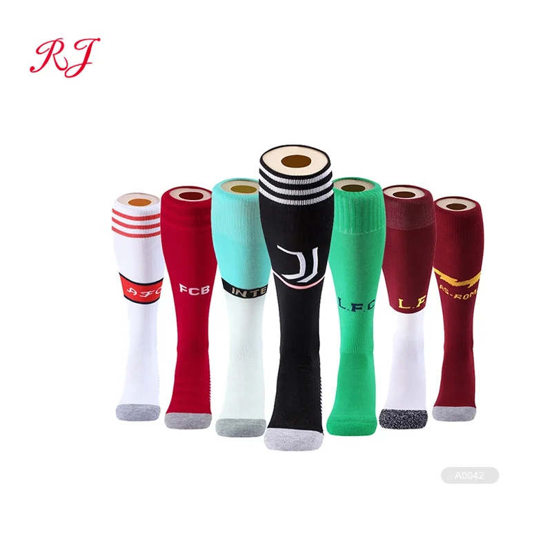 RJ-A0180 manufacturer football socks men custom logo soccer socks