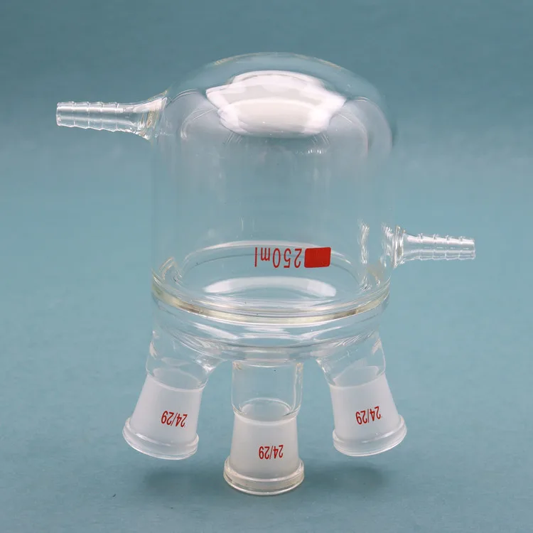 Factory Supply Attractive Price 50 to 2000 ml glass Double-layer Jacketed reactor