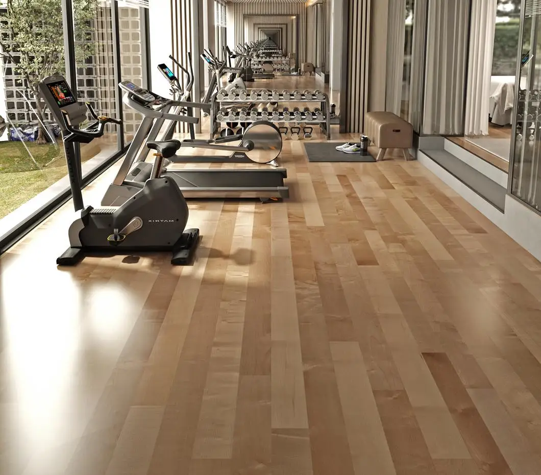 New design Wood grain color sports flooring tiles basketball flooring sport court 5-9mm vinyl sport flooring