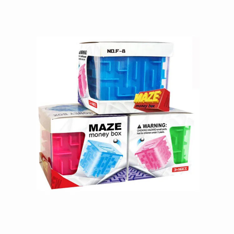 
Wholesale intelligent game plastic 3D magic cube labyrinth for kids 