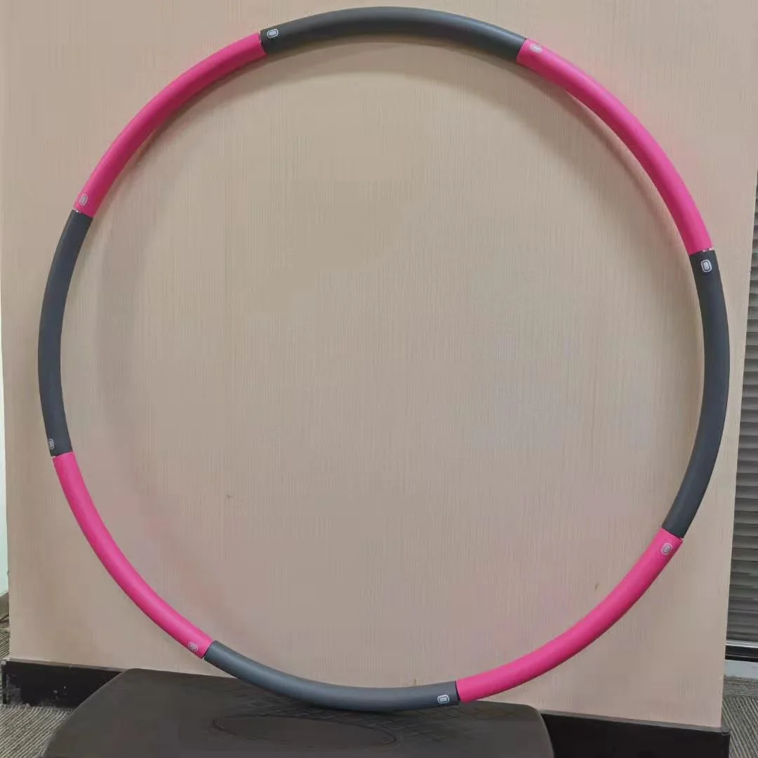 cheap price weighted foam hoop colourful circle adjustable hula ring for gym fitness equipment