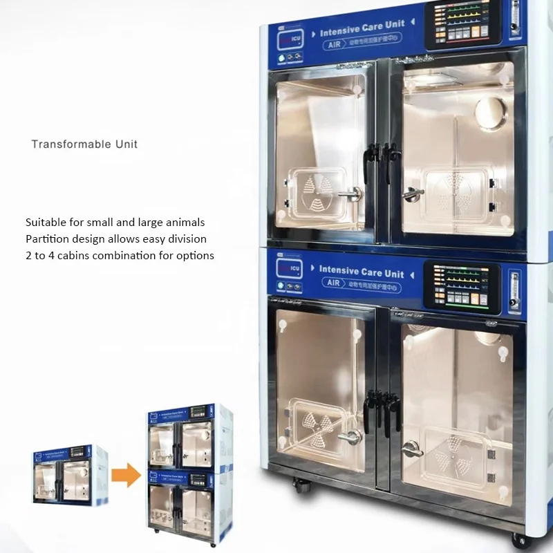 Ветеринарное отделение интенсивной терапии для домашних животных из нержавеющей стали