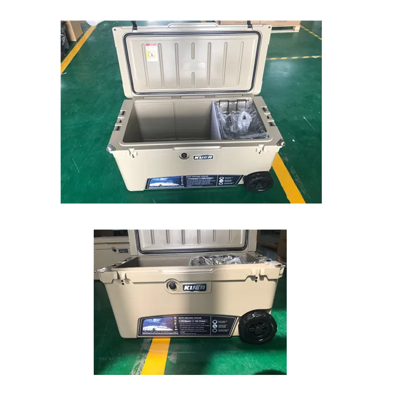 75L camping and fishing water rotomolded kayak ice chest cooler box portable cooler box