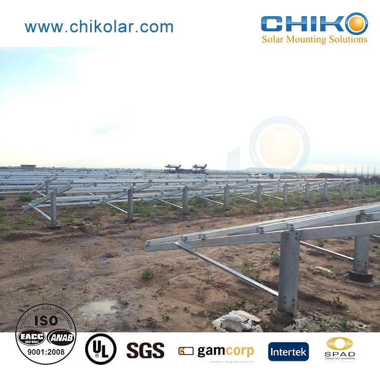 Cost effective pv ground racking system solar panel pole mounts