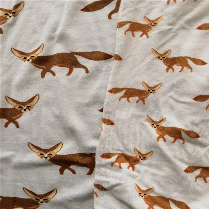 
Printed Custom Digital Printing Bamboo Lycra Fabric 