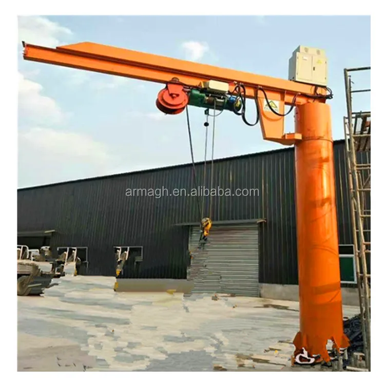 5t Stationary Jib Crane Customized Slewing Mini Crane Provided Engineering Construction Machinery Wire Rope Electric Hoist 1000