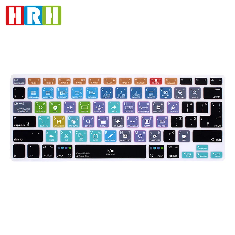Русские горячие клавиши горячая клавиатура защитная для Macbook Retina 13 15 Air A1466 функция клавиша