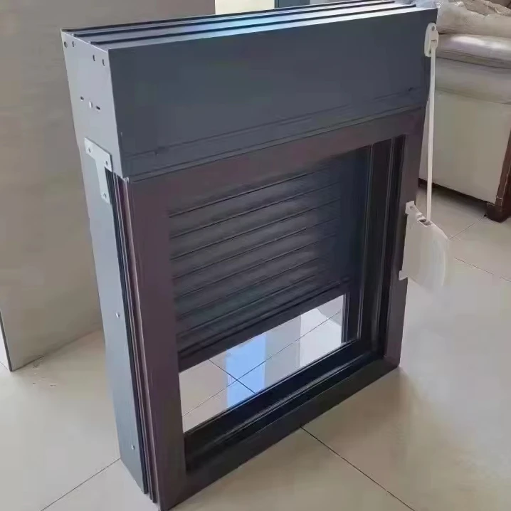 Automatic Security Aluminium Metal Rolling Roll Up blinds hurricane shutters for windows