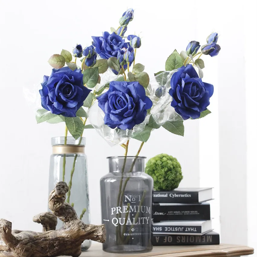 Simulation rose artificial flower home office decoration flower arrangement art photography props