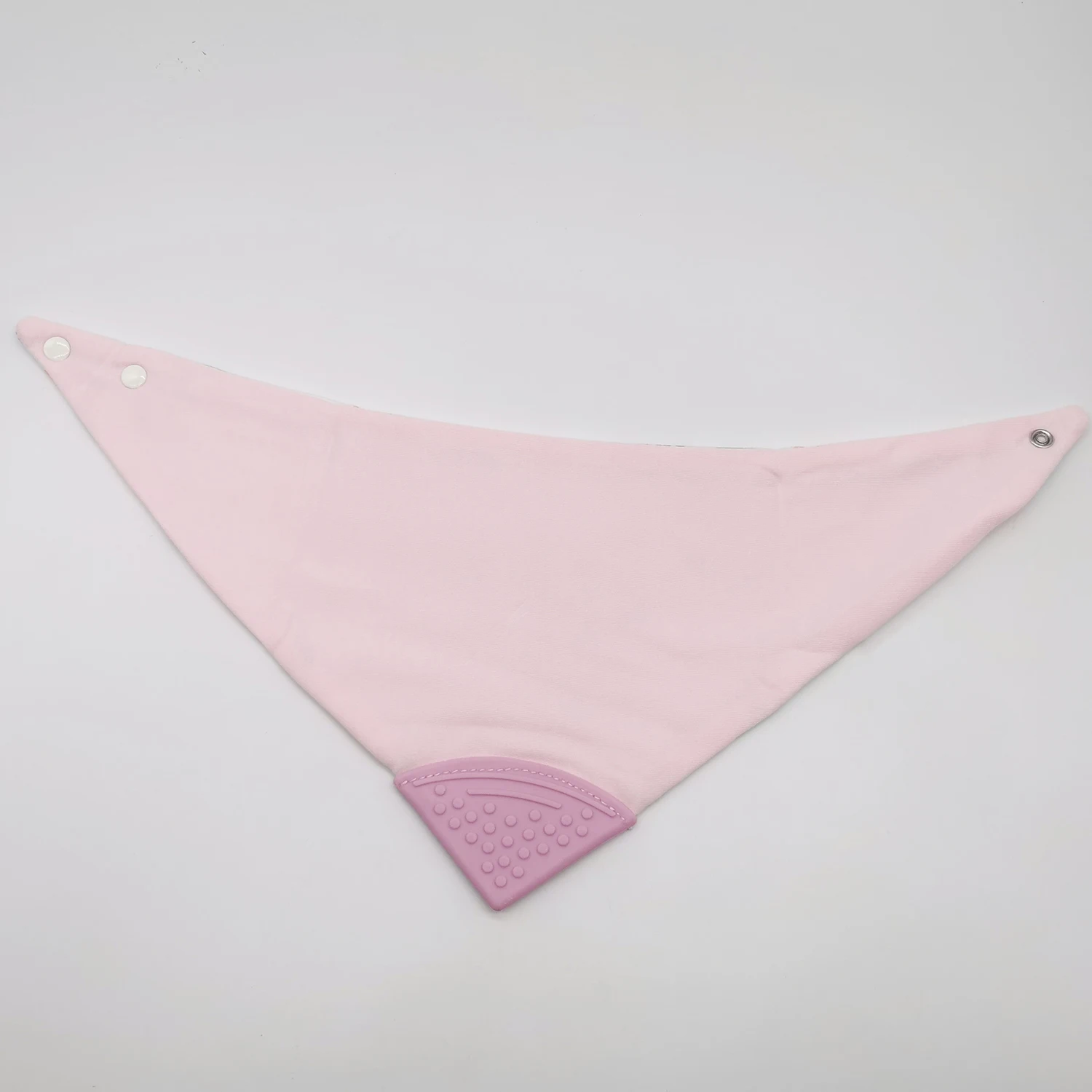 Baby Bandana Teething Bib with BPA-Free Silicone Teether Fashion Baby Bibs 100% Cotton Skin friendly