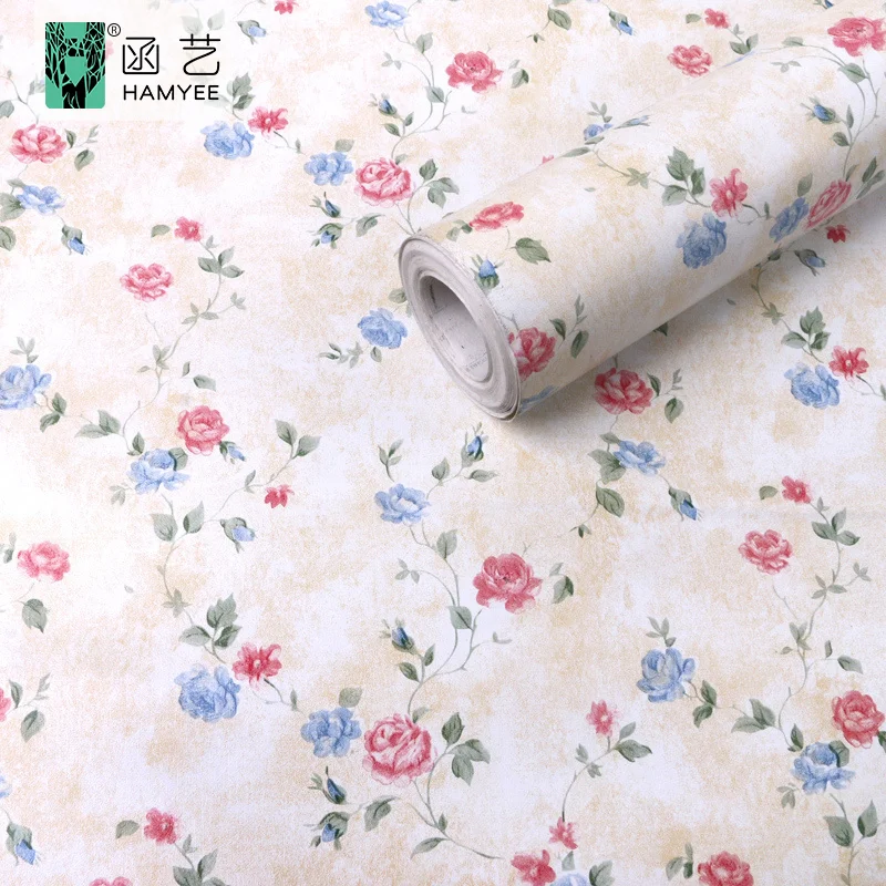 Waterproof floral self adhesive wall covering decorative peel and stick wallpaper wall paper home decoration