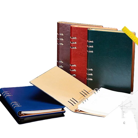 gift notebook business a5 Loose Leaf Binding printed classmate office embossed cover design customized wholesale promotional