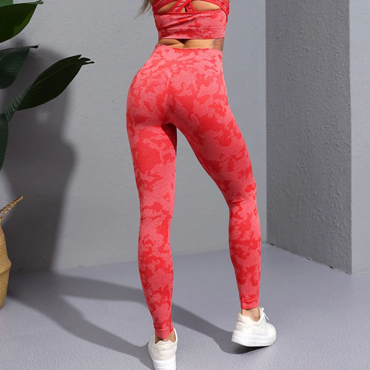 Новые поступления, модные леггинсы для подтяжки ягодиц, высококачественные камуфляжные леггинсы для спортзала с индивидуальным логотипом для женщин