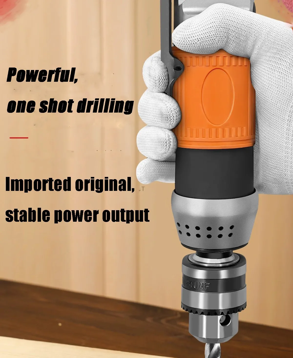 Factory source self-locking model drill chuck sander UHD-1066 industrial grade pneumatic air drillfor furniture decoration