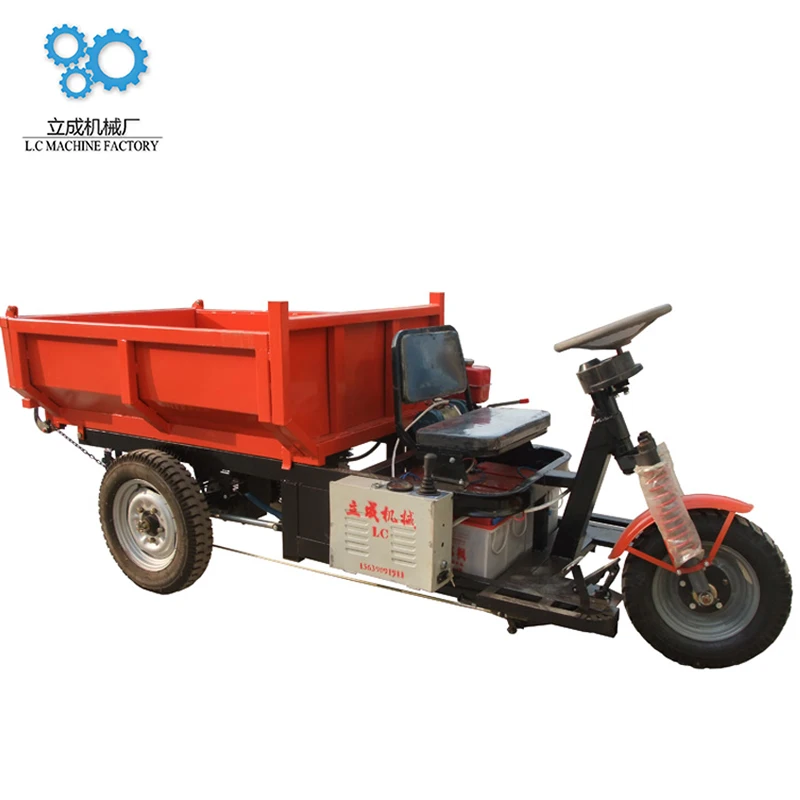 Electric Tricycle Economical Mini Electric Dumper Dumping Truck Used in the Mine Ore Transportation