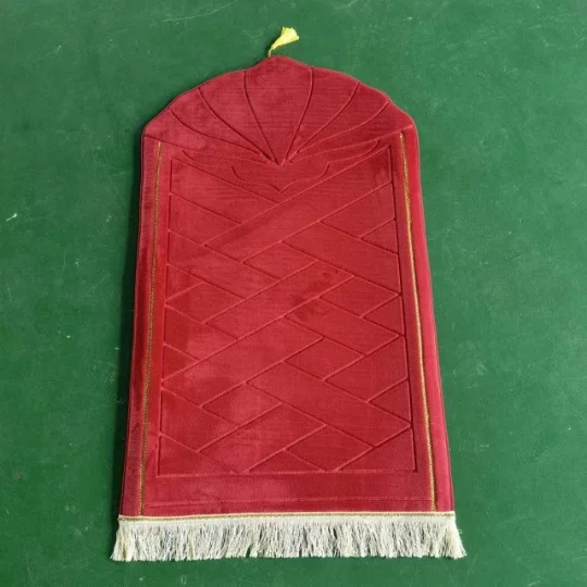 Factory Supply Turkey Tassel Thick Muslim Prayer Mat Mosque Prayer Carpet Sajadah Mat Pilgrimage Islamic Rugs