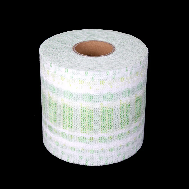 Материал для подгузников с простым принтом большой рулон Нетканая ткань фронтальная лента производства