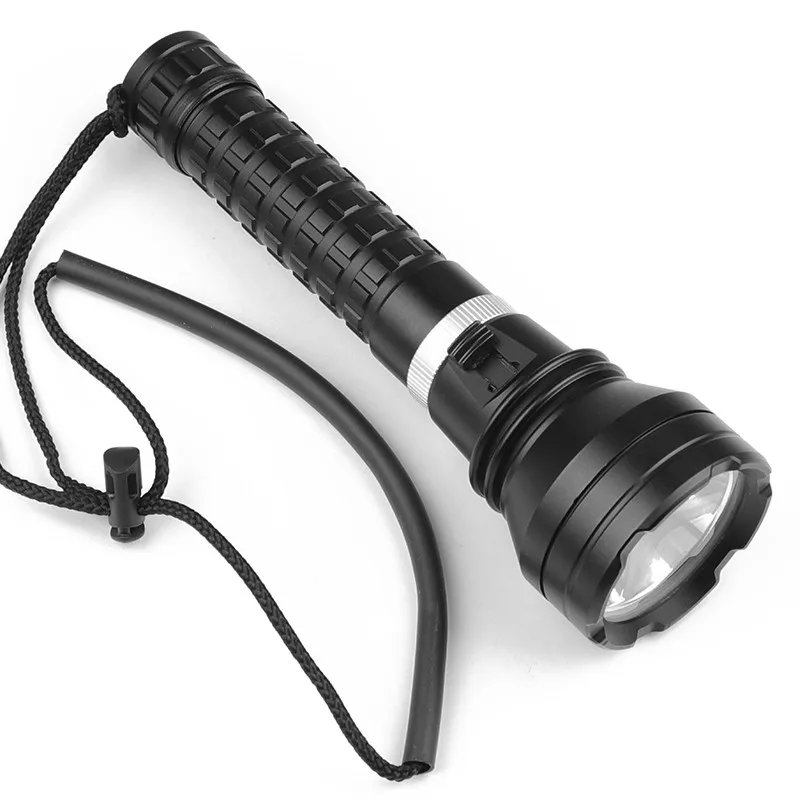 IPX8 XHP70 LED White Light 2000 Lumens Diving Flashlight 2*26650 Torch Underwater 50M xhp70.2 torch spearfishing led diving lamp