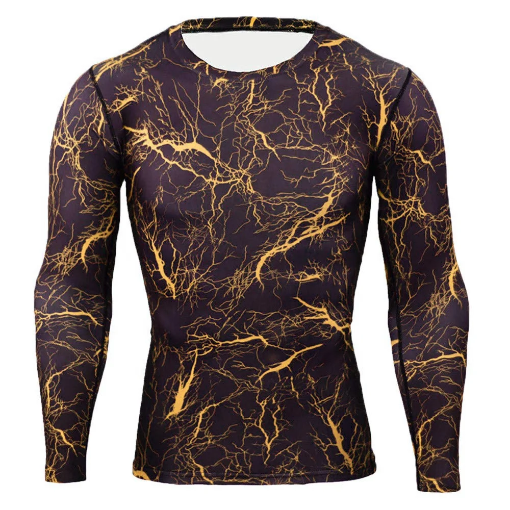 High Quality Mens Custom Full Sleeve Sublimation sports Rash guard d