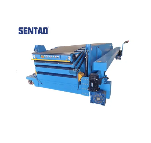 Electric carton Mobile System loading unloading PVC Telescopic Belt Conveyor