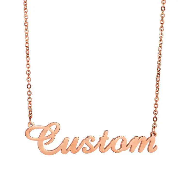 
Personalised Custom Name 316L Necklace Stainless Steel Gold Necklace 