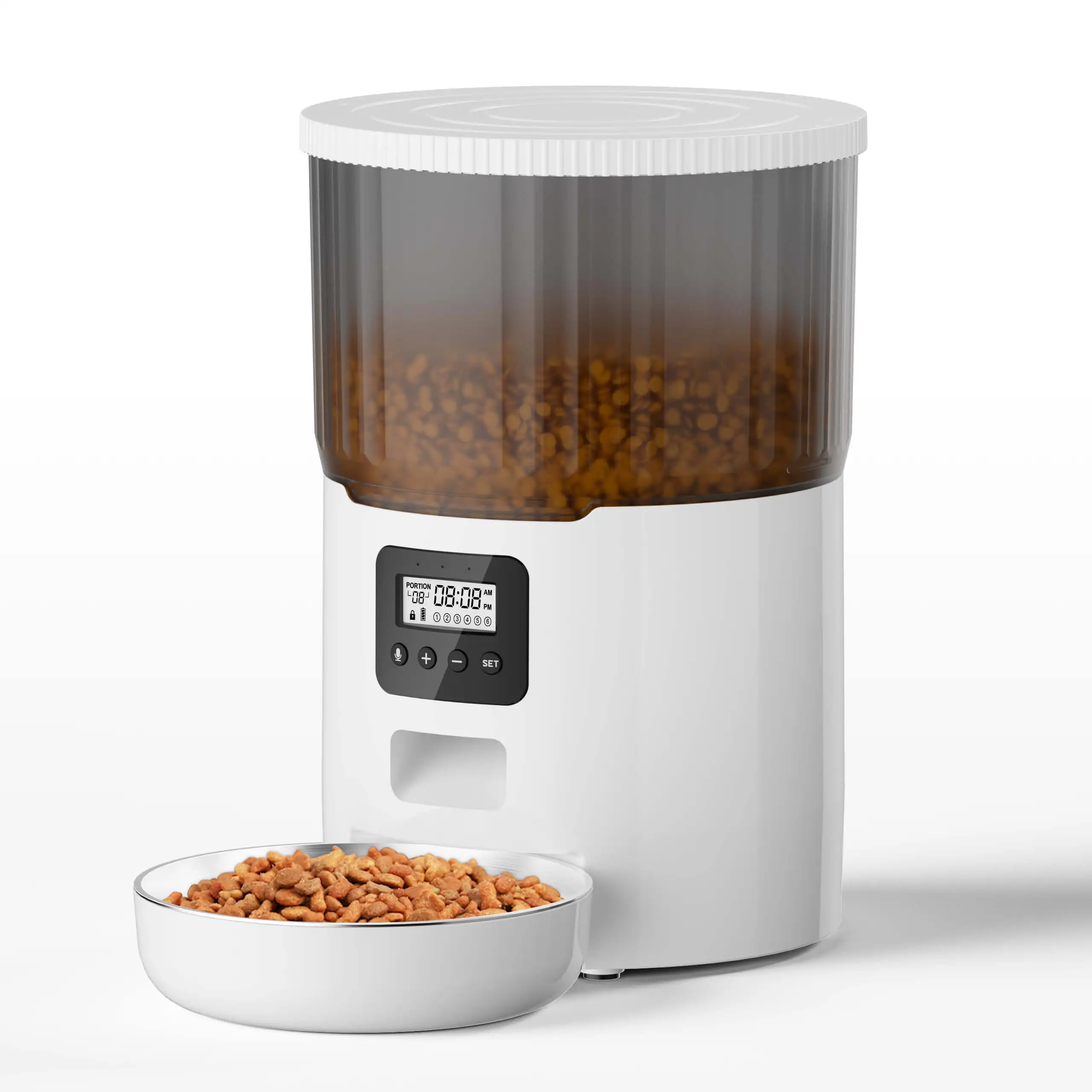 Petwant 4L Smart Small Animals Food Dispenser Timed Meal Voice Playback Pet Dog Cat Automatic Feeder