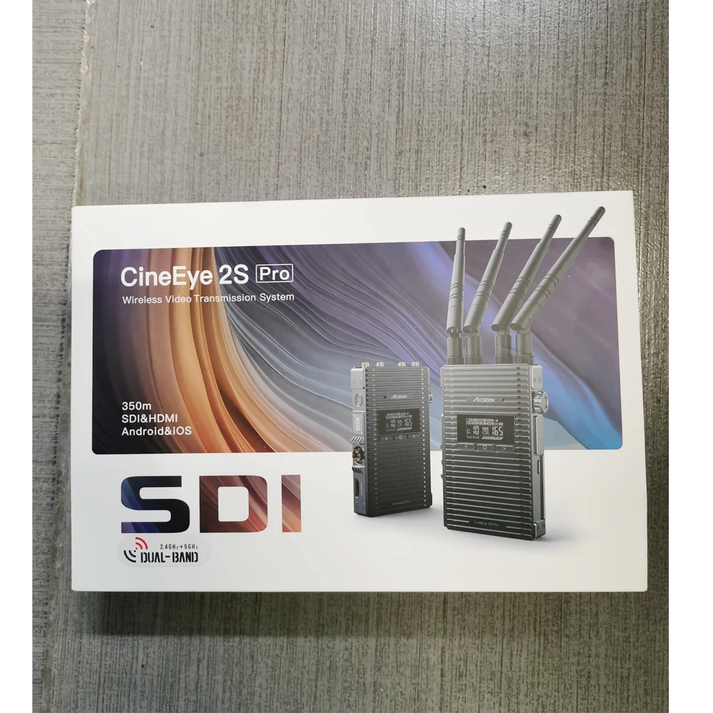 ACCSOON CineEye 2S Pro Wireless Transmitter Receiver SDIHDMI Dual Band 1200ft Image Video Transmission for Android IOS Camera