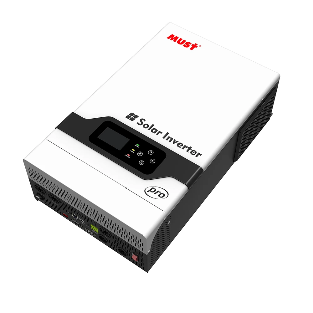 Must 3kw 1.5kw 2kw 4kw 5kw 6kw off Grid Hybrid Solar Inverters 80A Mppt Build in 12v 24v 220v Pure Sine Wave for Home&System
