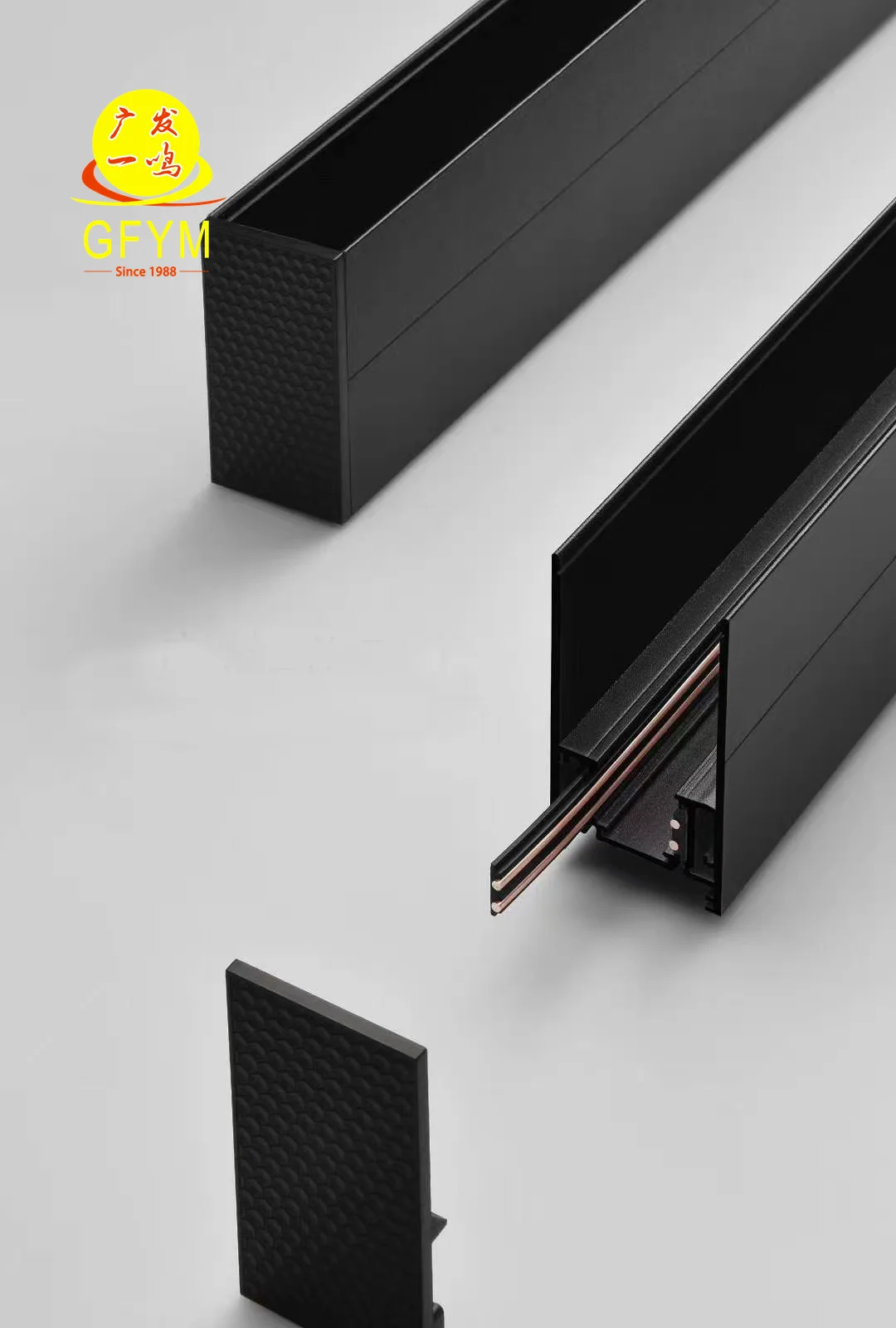 New trend GUANGFA 48V LED track light system 20W indoor magnetic track grille lamp adjustable for office rail lighting