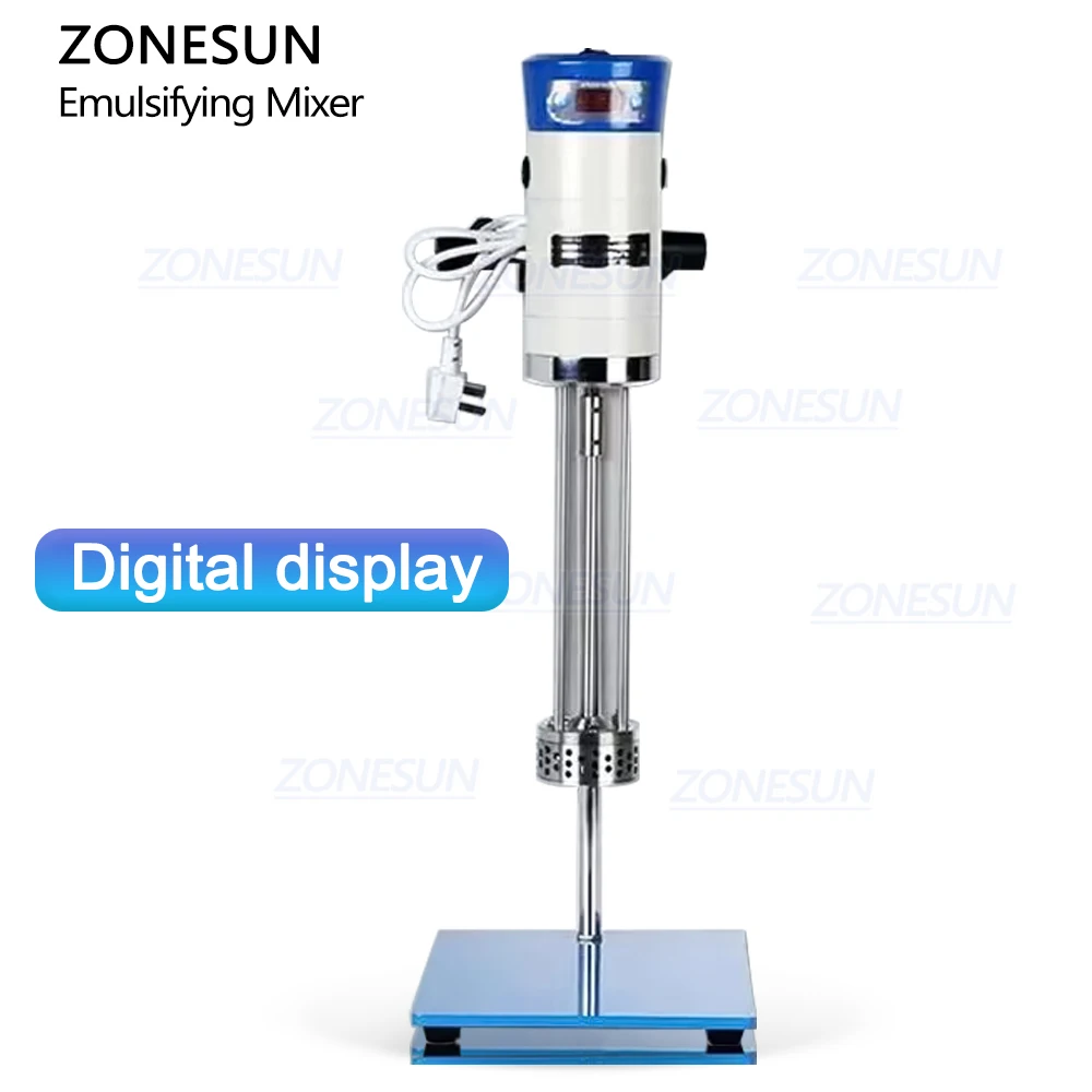 ZONESUN ZS-JC300 40L High Shear Cosmetic Cream Mixer Oil Liquid Small Scale Lab Dispersion Emulsifying Homogenizer Mixer