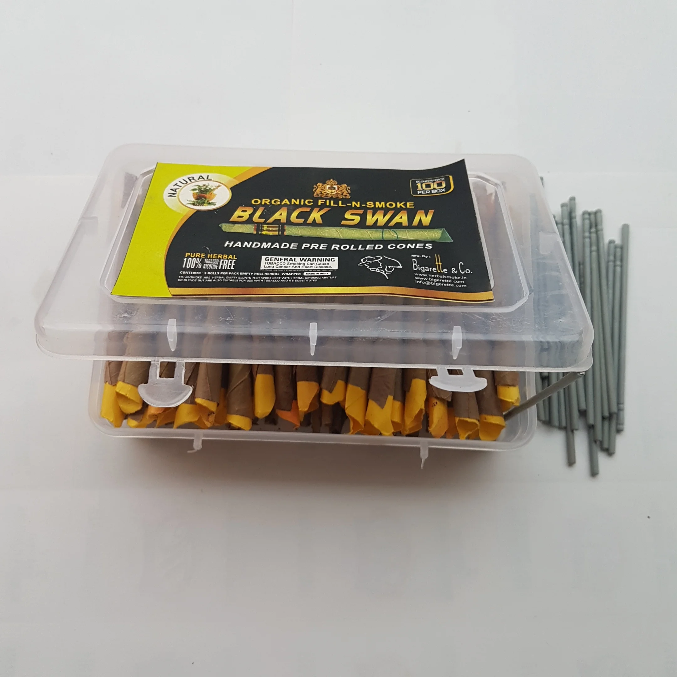 UNFILTERED 88 mm and 110 mm pre rolled tendu cones Unfiltered Tendu or Coromandel Pre rolled leaf and cones OEM Pre rolled tendu