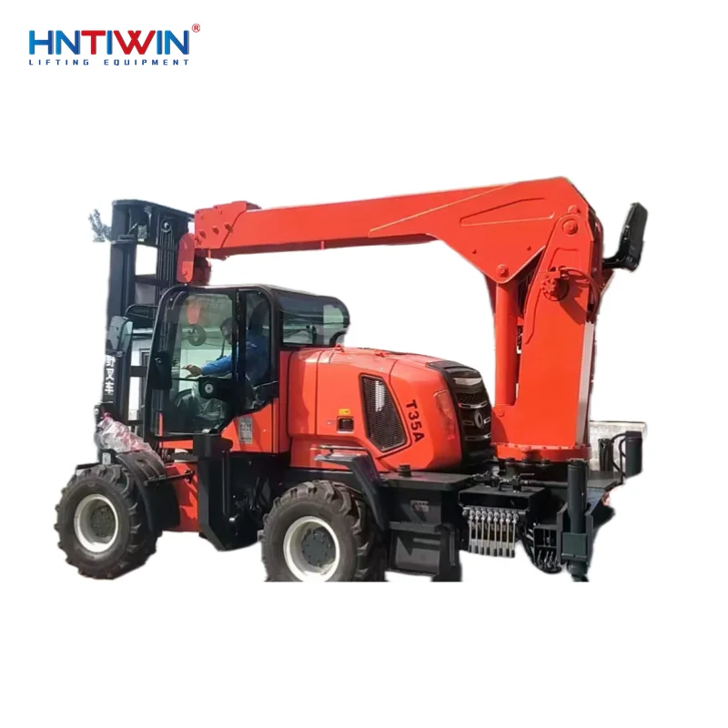 High quality 3 ton telescopic forklift jib boom crane mounted on forklift for sale
