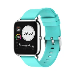 2021 Smart Watch P22 Men Women Bracelet with Metal Body Custom Dial Full Screen Touch Wrist Watches pk P8 P9 Smartwatch