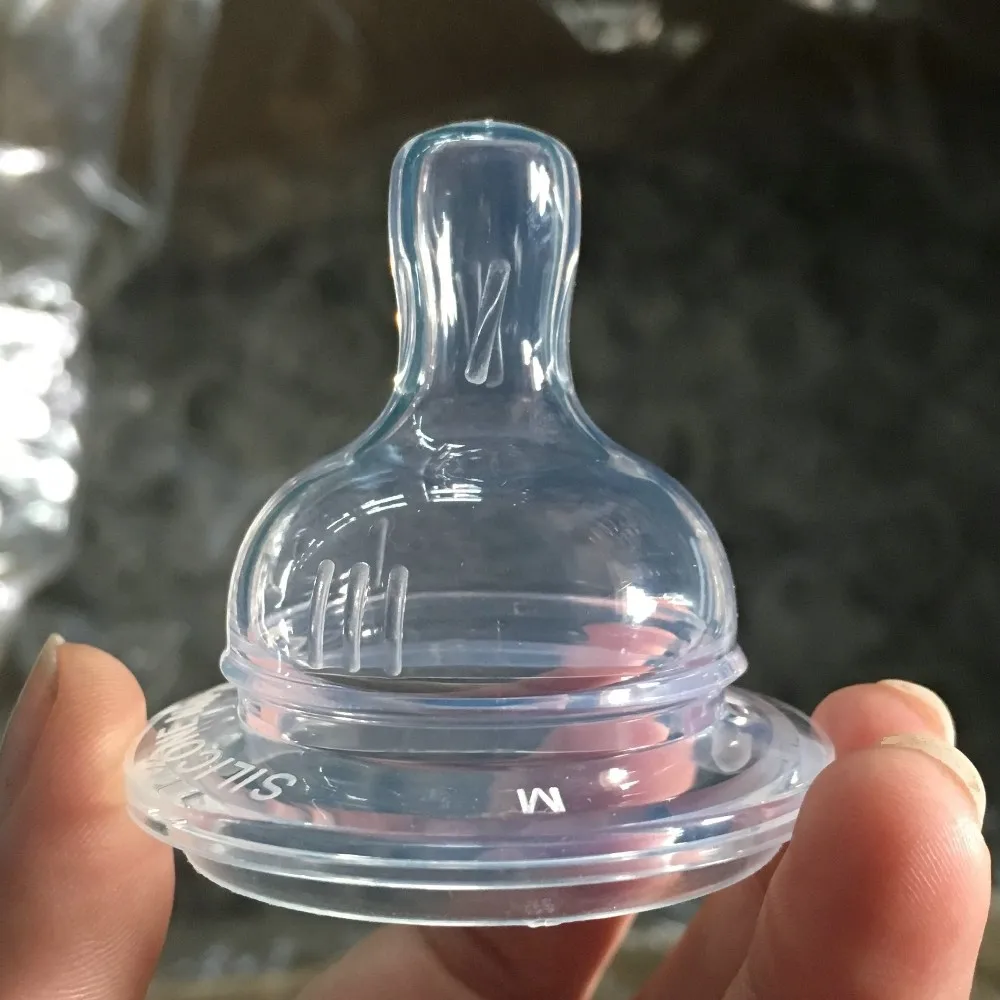 hot sale food grade reusable silicone nipple BPA free silicone rubber feeding bottle baby silicone nipple