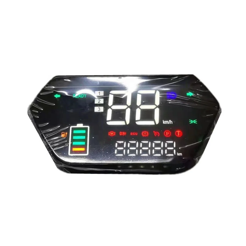 48V 60V 72V Digital Display Scooter Odometer Speed Meter for electric bike