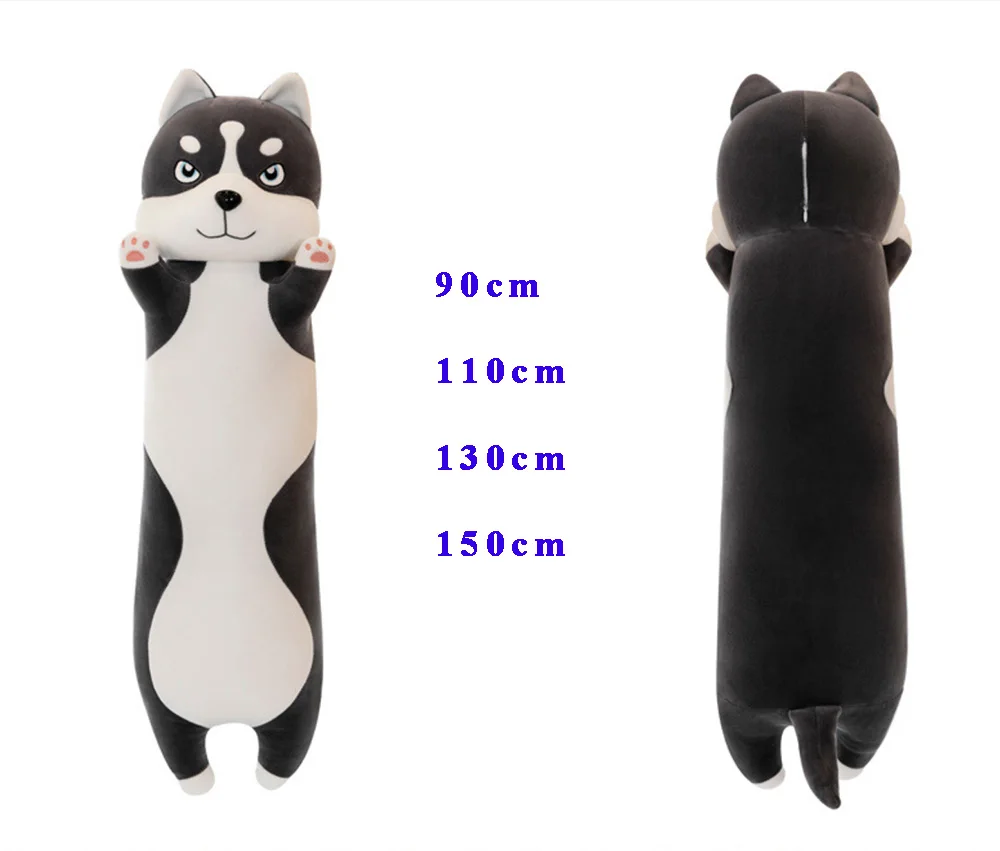 Wholesale animal soft toy ready goods big size husky plush stuffed toy