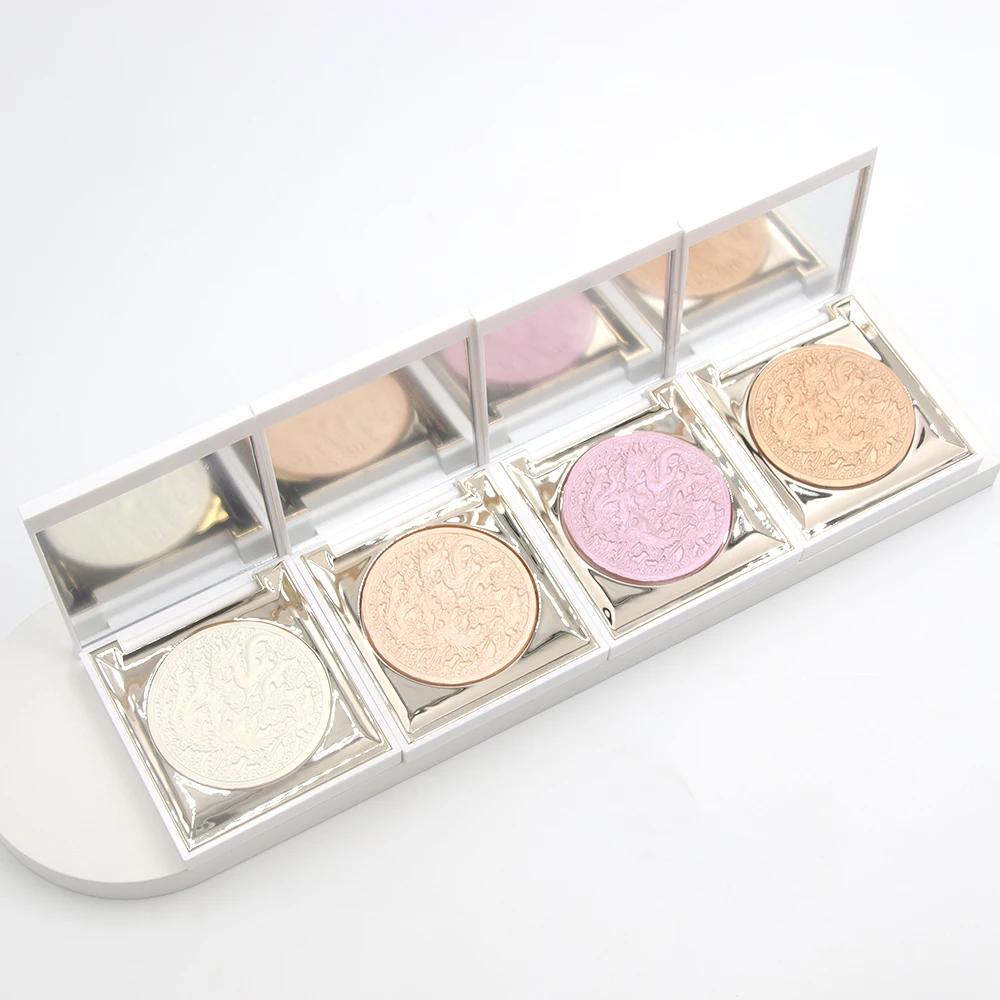 New arrival Sell HOT Vegan Baked Powder Long Lasting Skin Makeup Label 3D Highlighter Palette