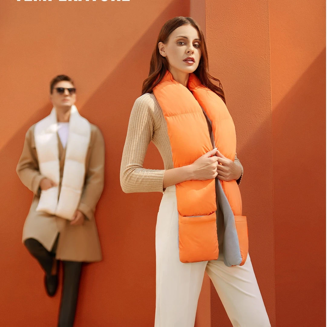 Customized Fashion Warm Neck hands Wrap Usb Winter Scarfs Comfortable stylish Heating Scarf For Man and Women