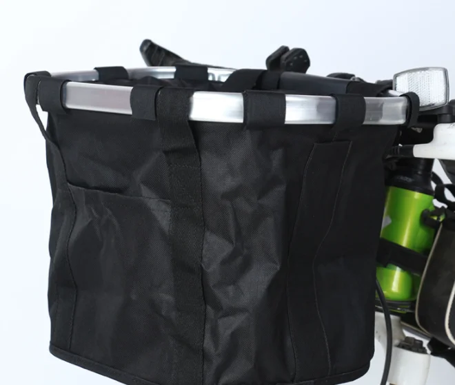 Bike Bag Bicycle Basket Bicycle Knapsack Aluminum Alloy Frame Carrier Bike Front Carrier Bag Pet Pouch Outdoor Rucksack