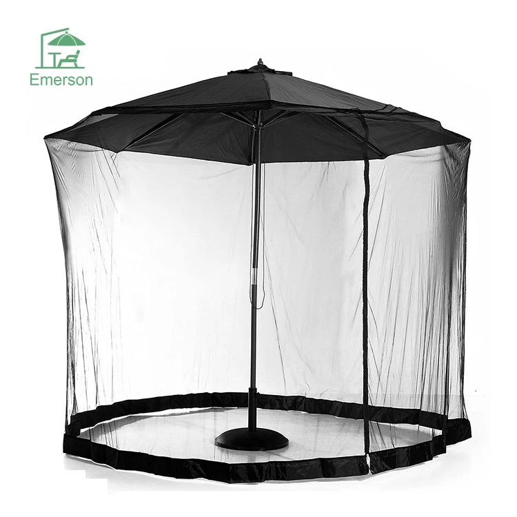 EMERSON Patio Garden Anti-insect Mosquito Net Parasol Outdoor Large Mosquito Net On Parasol