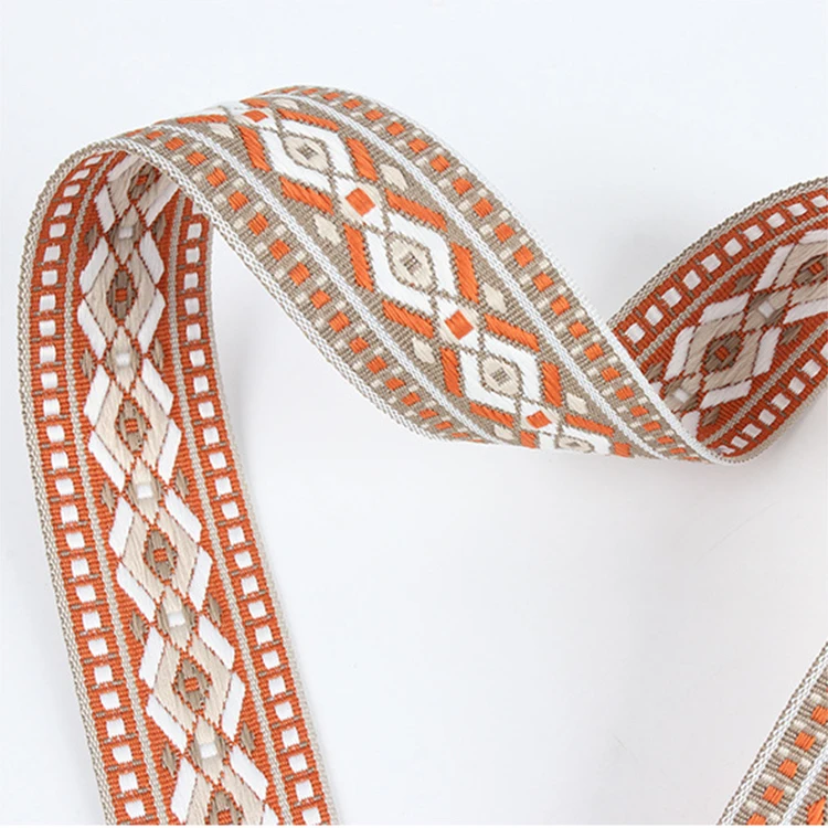 Garment DIY Sewing Accessories Ethnic Style Polyester Ribbon Jacquard Webbing
