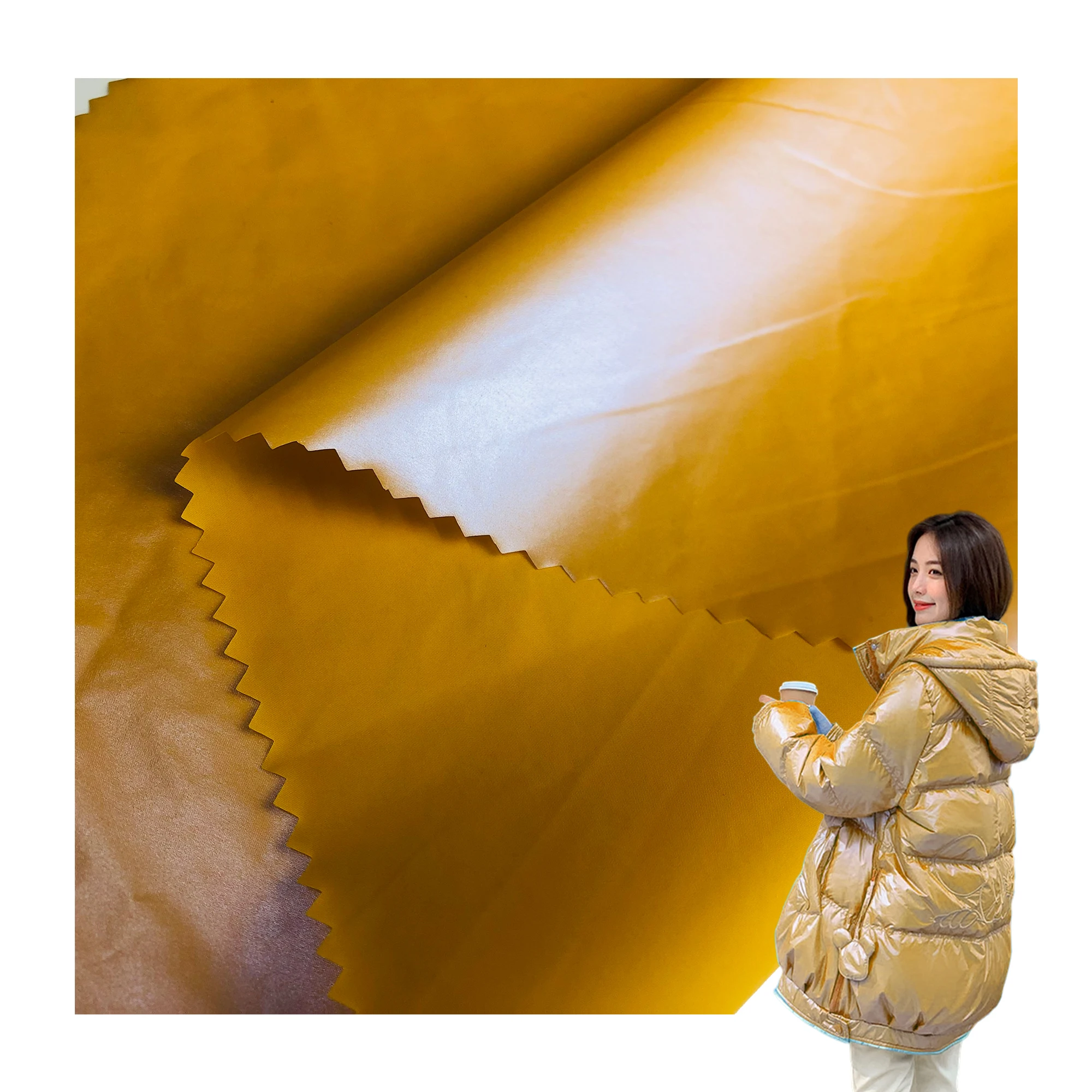 Nylon taffeta waterproof ripstop  20d polyester micro ripstop sil/pu fabric nylon fabric for down jacket