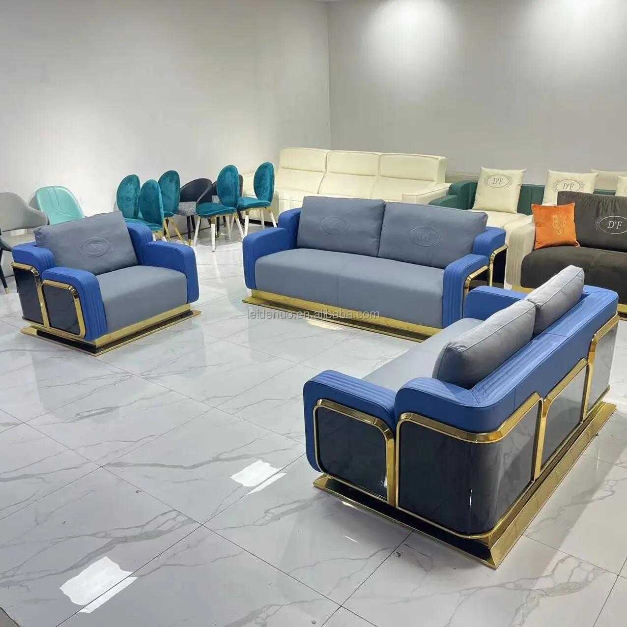 Italian light luxury sofa set contemporary from foshan high end genuine leather italian sofa solid wood sofa