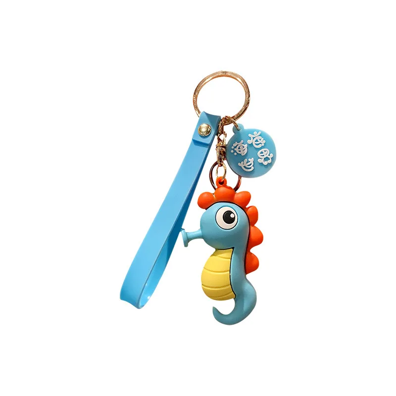 Sea animals assorted shark whale plush toy  with keychain toy