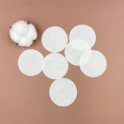 YE29 OEM Factory supply exfoliator embossed dots non woven round cotton pad for nail