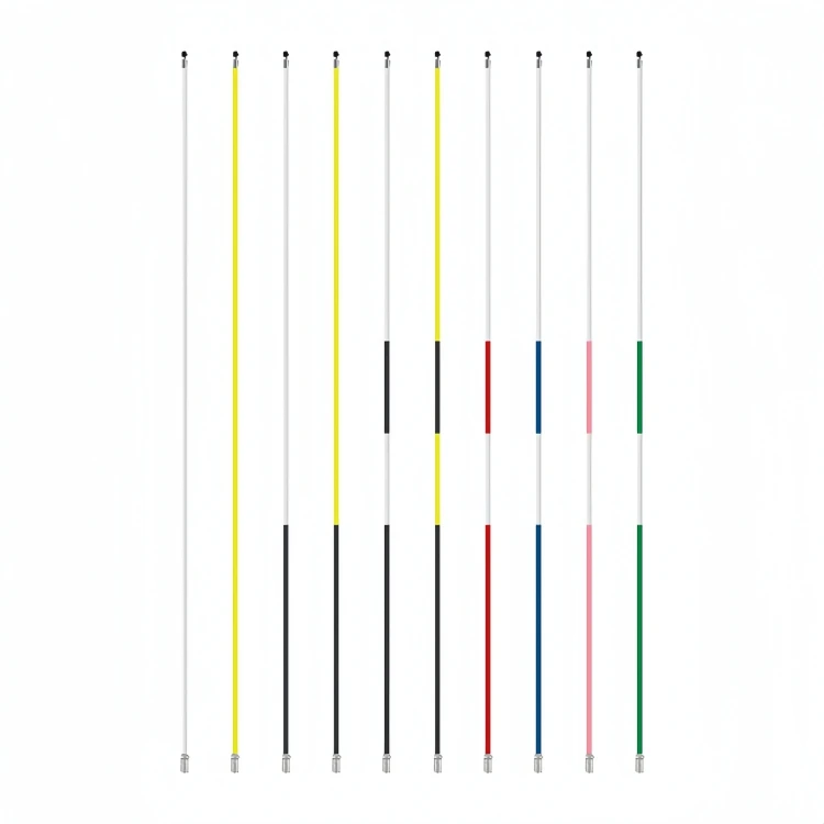 High Quality 6 to 8 Feet Durable Standard Tournament Golf Flag Sticks Golf Green Pin Pole for Golf Course
