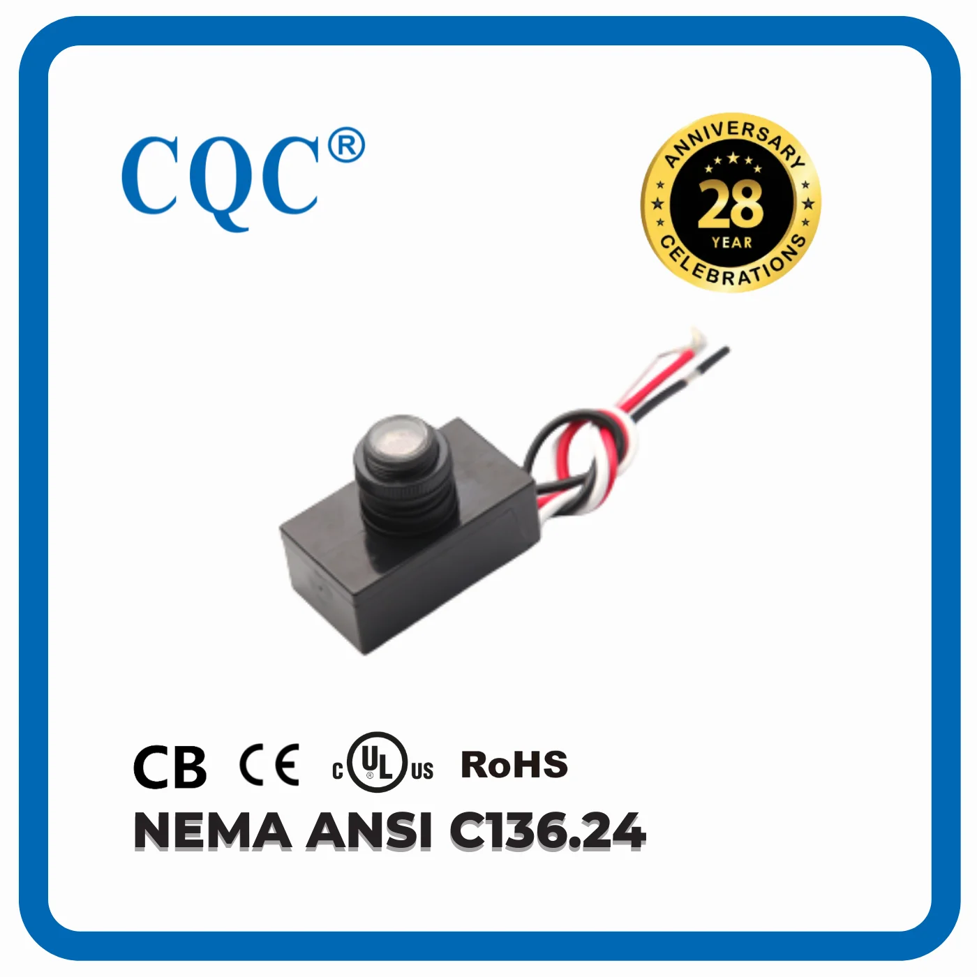 UL 773A Standard Photocontrol / silicon photocell/photoelectric switch for exterior Lighting Control