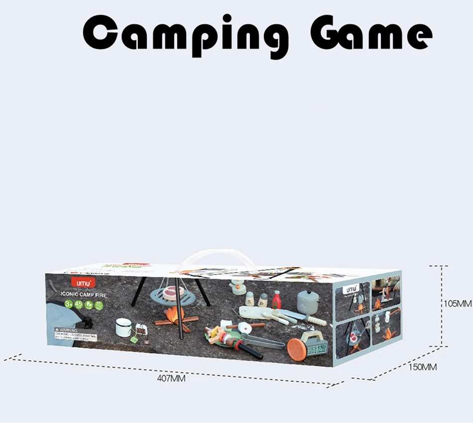 2022 Новое поступление, ролевые игрушки для дошкольного возраста, деревянные товары для улицы, игрушки для барбекю и резки, игрушки для кемпинга