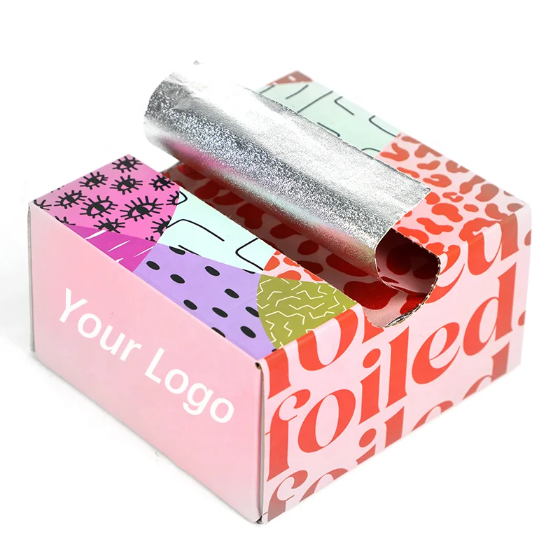 hot selling manufacturer 13 MIC, 15 MIC, 21 MIC customized surface pop up aluminum different colors hair foils for highlighting