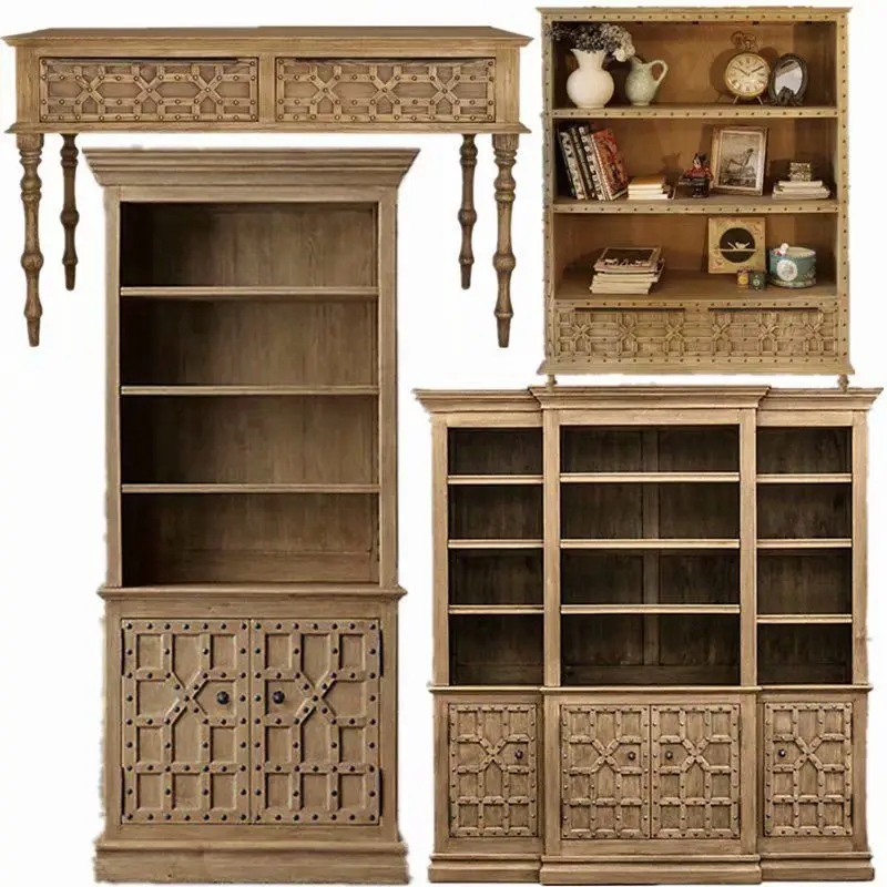 High Quality american retro bed designs solid wood for living room custom big beds wooden beds made in vietnam